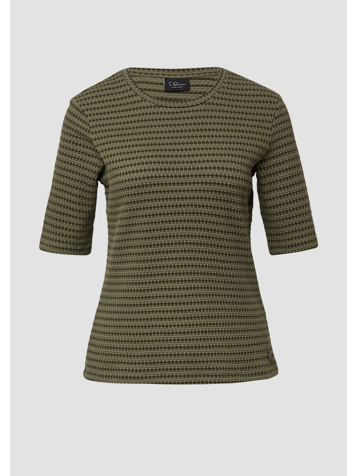 

Футболка 79G2_оливково-зеленого цвета s.Oliver