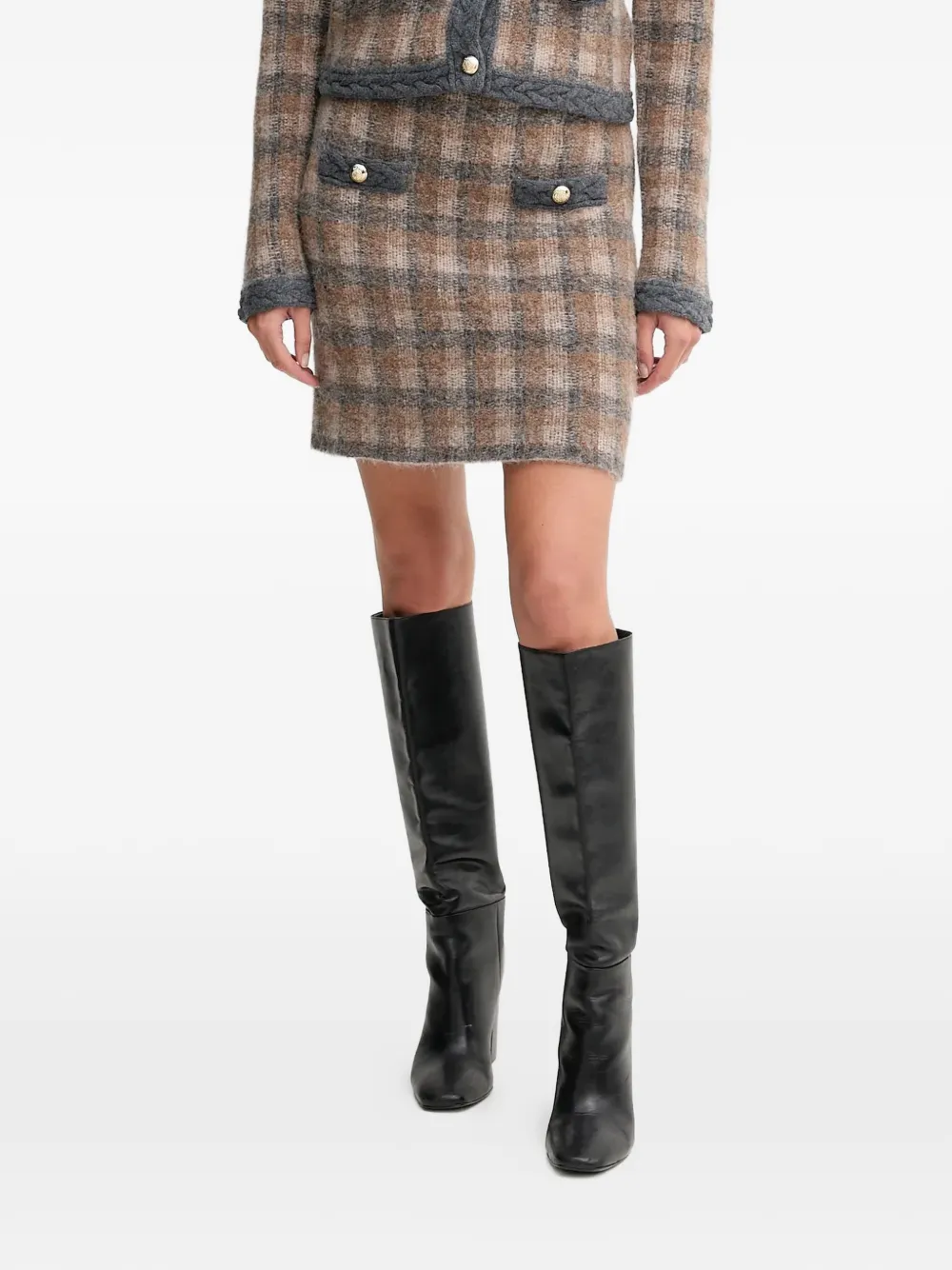 

Мини-юбка в клетку Kanda Joop!, коричневый