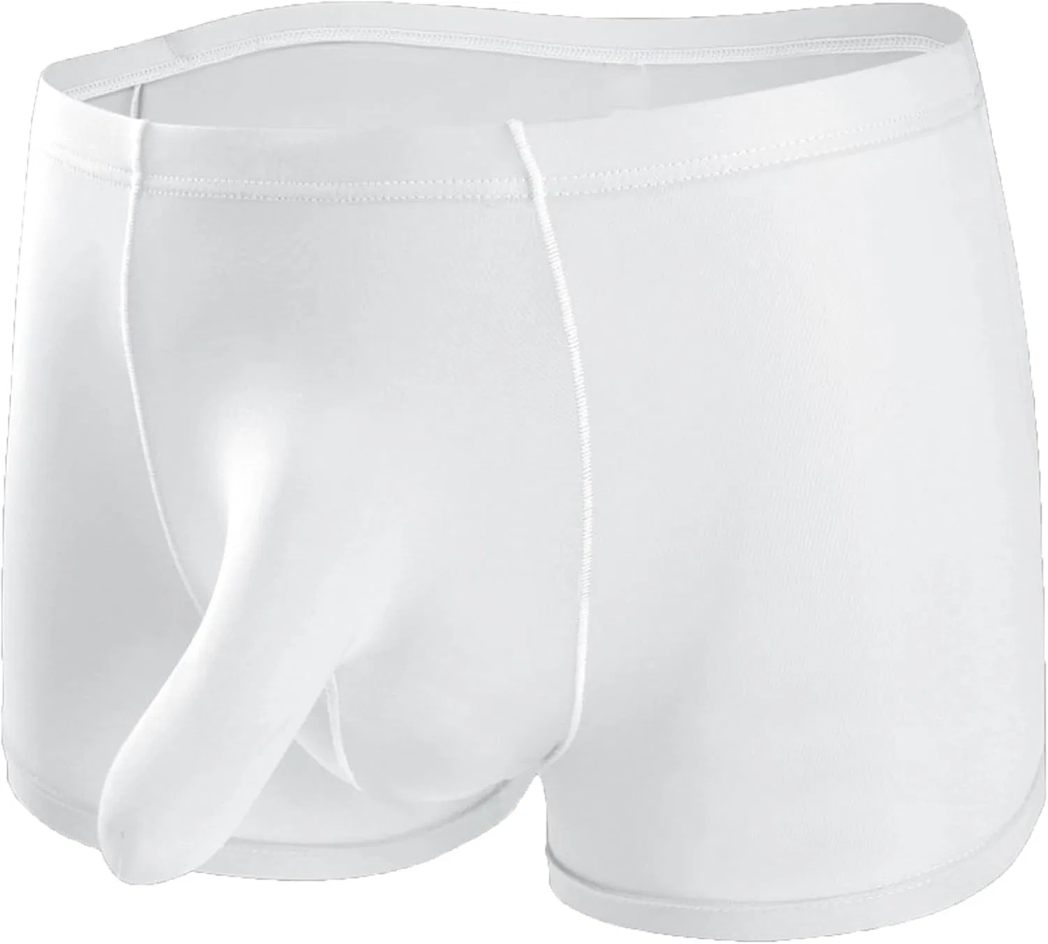 Боксеры с хоботом слона, Long Pouch Underwear, White — фото 2