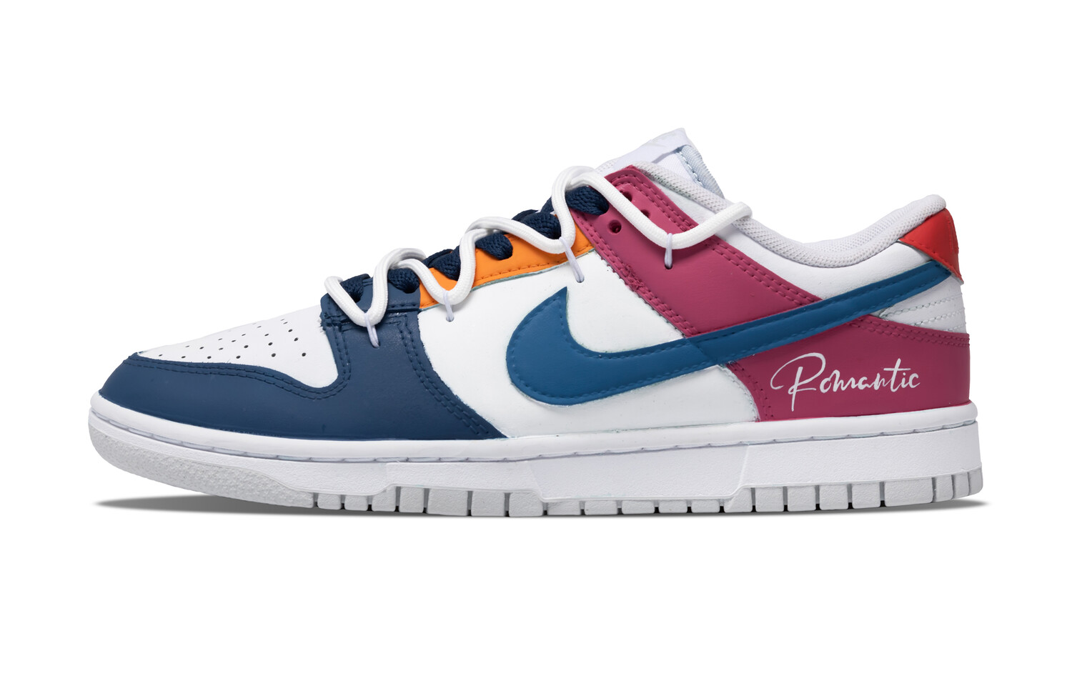 

Кроссовки Nike Dunk Skateboarding Shoes Unisex Low-top Orange/Blue/White/Pink, темно-синий