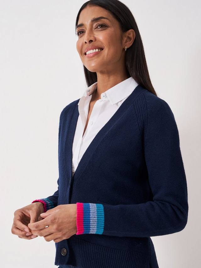 

Кардиган с v-образным вырезом из шерстяной смеси с длинными рукавами Crew Clothing