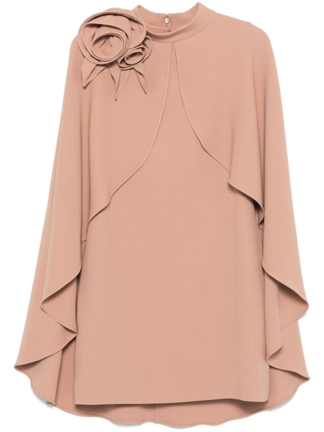 

Платье мини со съемным кейпом Elie Saab, нейтральный цвет