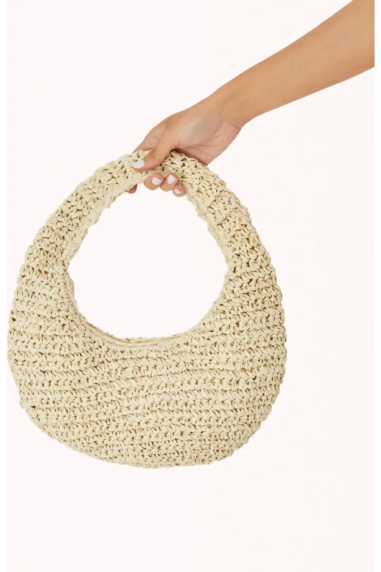 

Женская сумка Clementine с ручкой из натурального рафии BiLLiNi