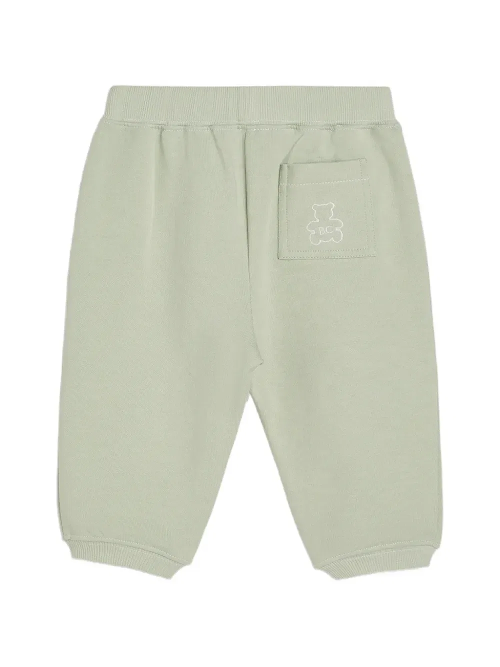 Детские брюки Bernie из хлопкового футера Brunello Cucinelli Kids, зеленый — фото 2