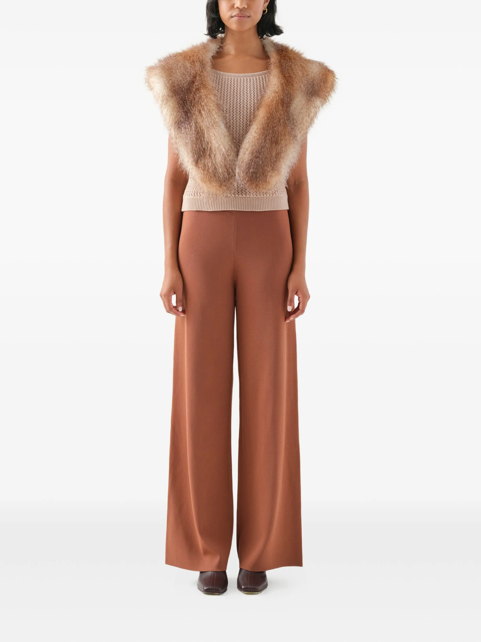 

Накидка из искусственного меха Unreal Fur, коричневый