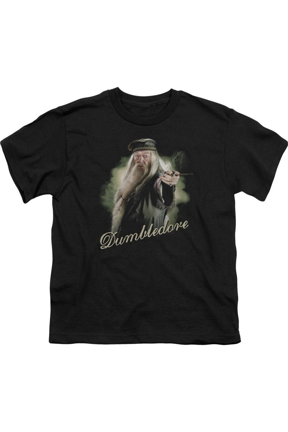 

Футболка с коротким рукавом для детей "Гарри Поттер" - палочка Дамблдора Gildan, черный