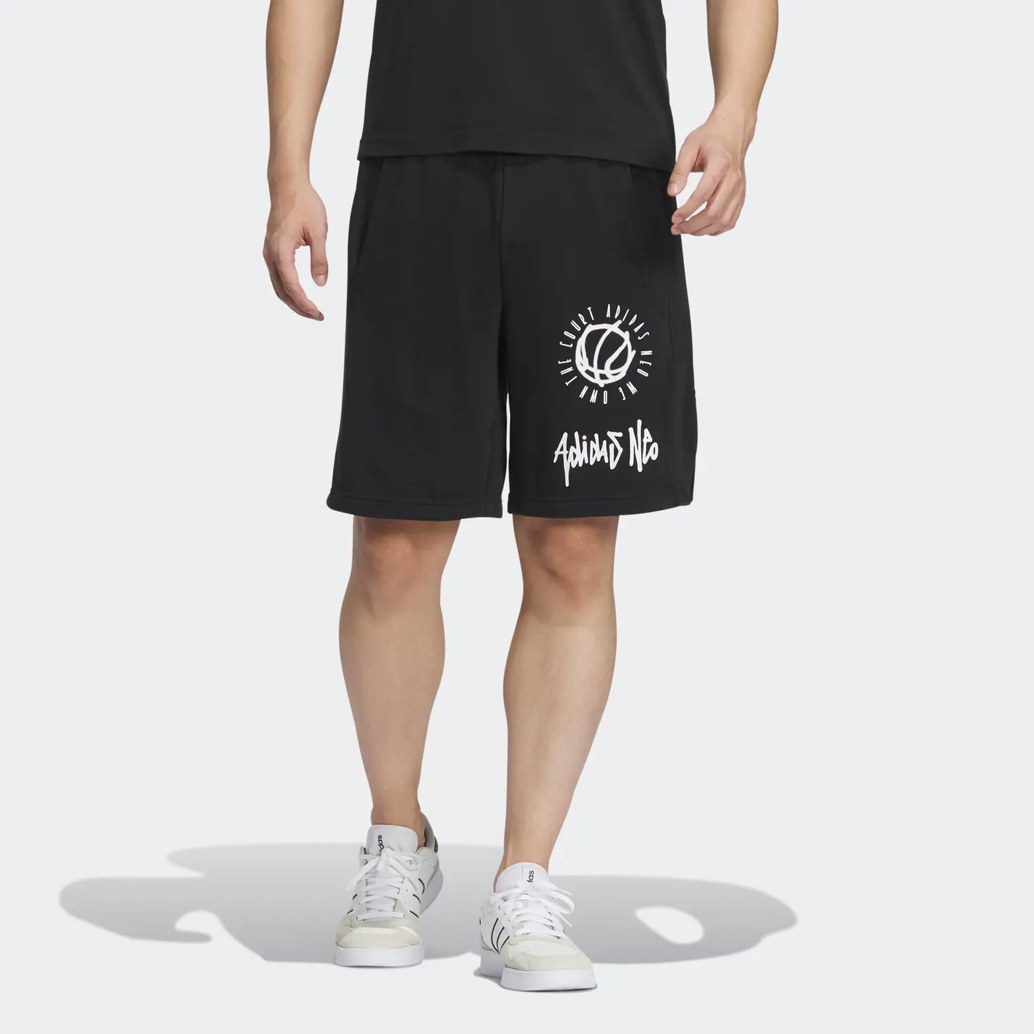 Мужские баскетбольные шорты Adidas Neo, черный — фото 3