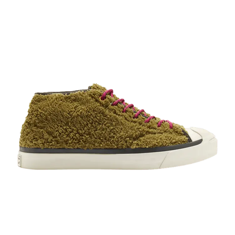 

Кроссовки Converse Jack Purcell Mid 'Retro Sherpa - Dark Moss', зеленый