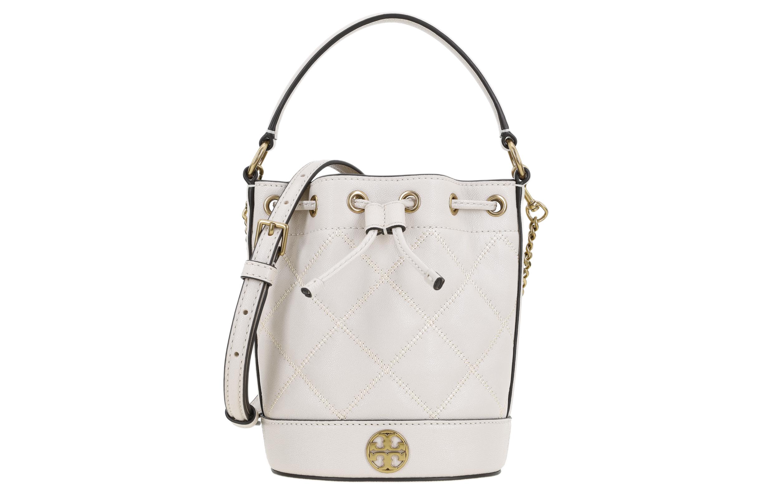 

TORY BURCH Сумка-ведро TB-Willa из кожи, сумка через плечо, мини-сумка женская, белая