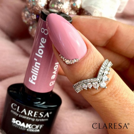 Коллекция лаков для ногтей с УФ-светодиодом Hybrid Manicure Soak Off, цвет розовый № 8, Fallin Love, 5 мл Claresa — фото 2