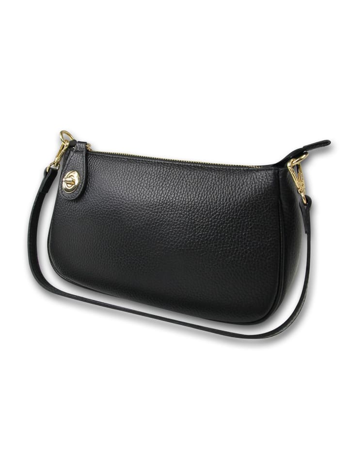 

Кожаная сумка через плечо Toscanto, черная, примерно 27 см