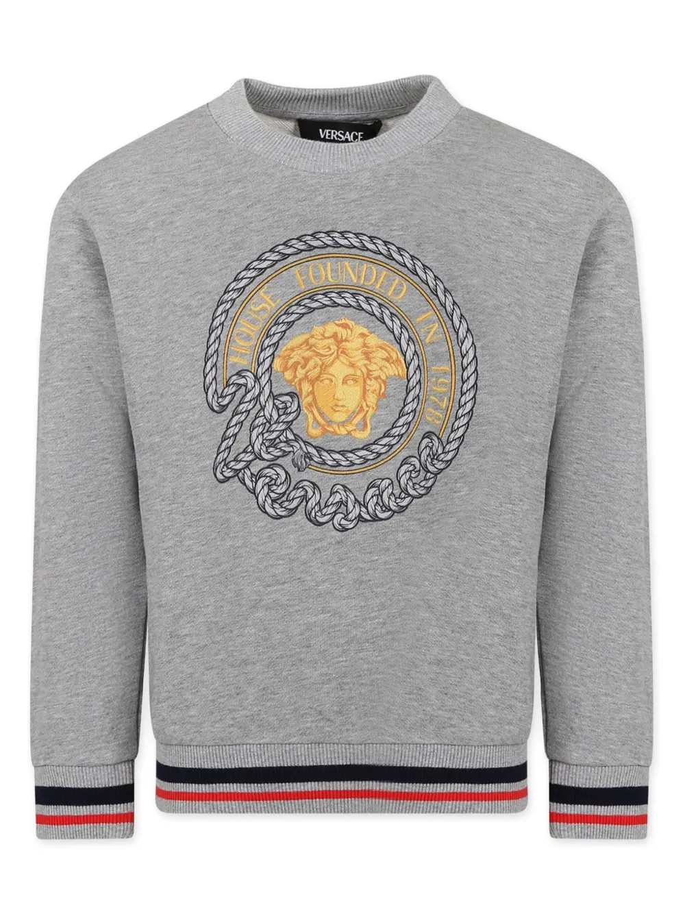 

Толстовка Medusa Versace Kids, серый