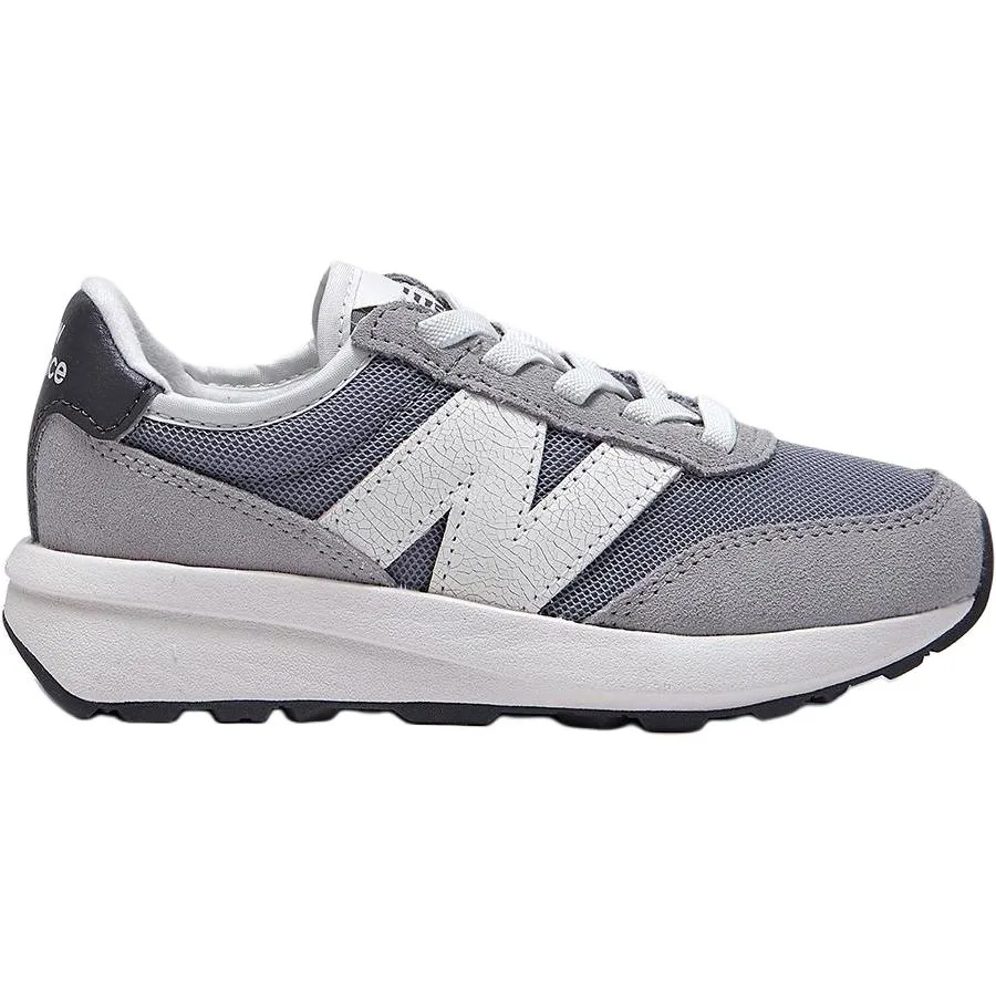 New Balance 370 Low top детские кроссовки для бега серые — фото 3