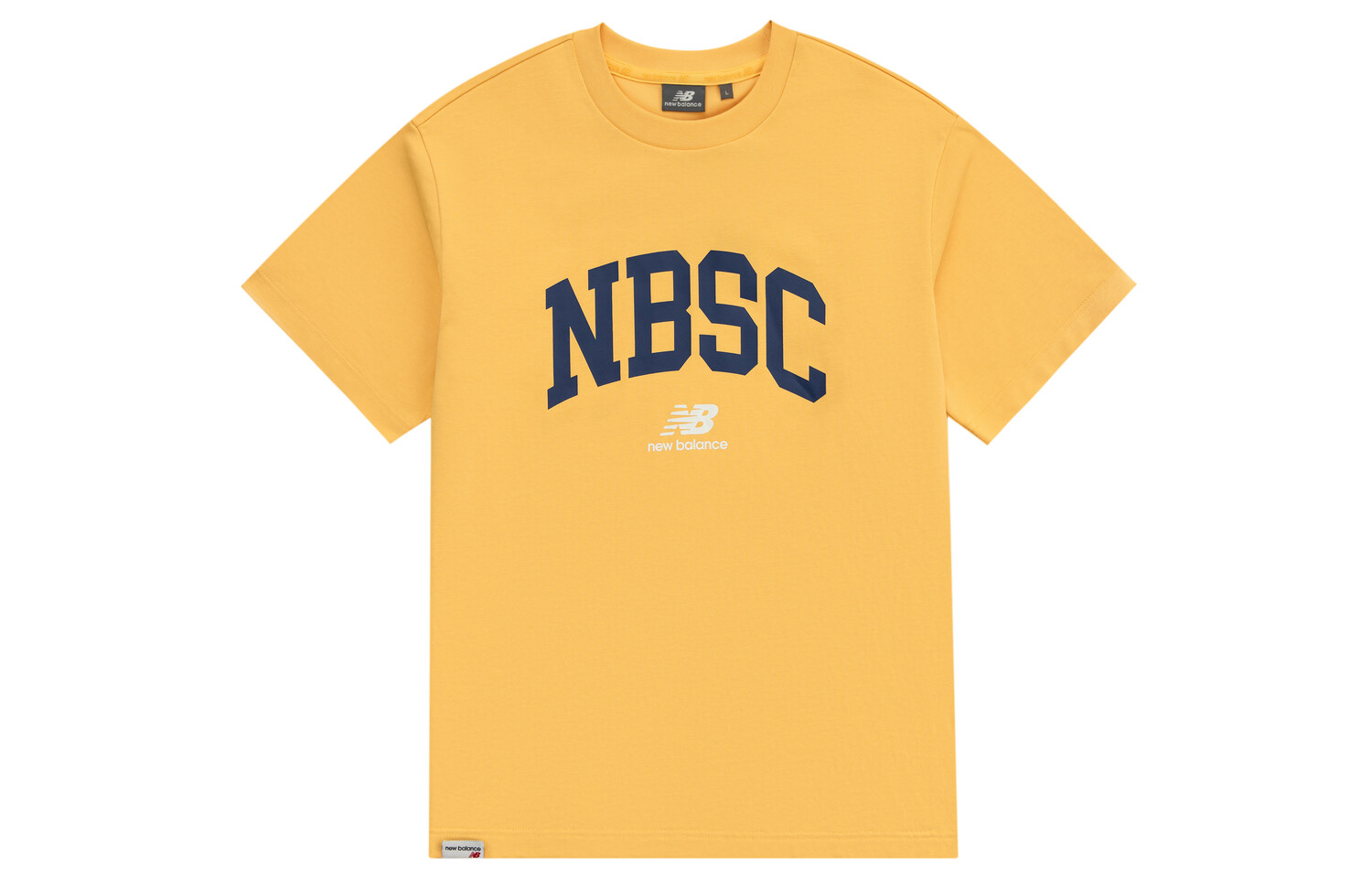 

Футболка унисекс ярко-желтая New Balance, желтый