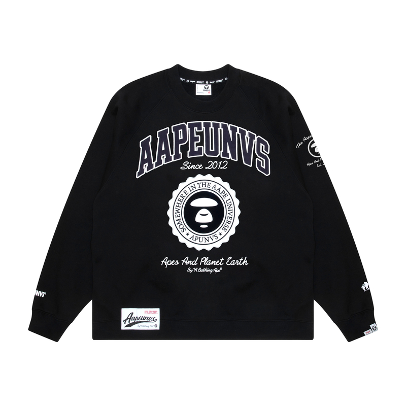 

Толстовка с круглым вырезом и принтом логотипа Aape, Black BKX