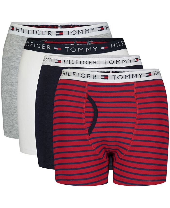 

Трусы-боксеры в полоску Big Boys, упаковка из 4 шт. Tommy Hilfiger, мультиколор, Красный, Трусы-боксеры в полоску Big Boys, упаковка из 4 шт. Tommy Hilfiger, мультиколор