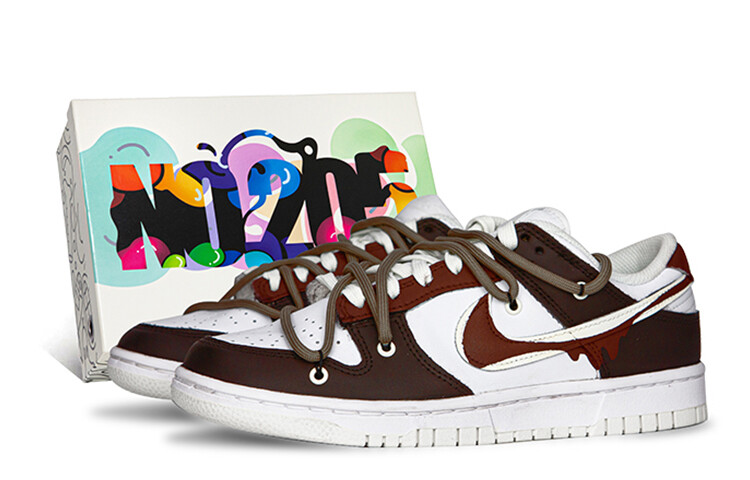 

Кроссовки Nike Dunk Skateboard Shoes Men Low-Top Burgundy/Brown