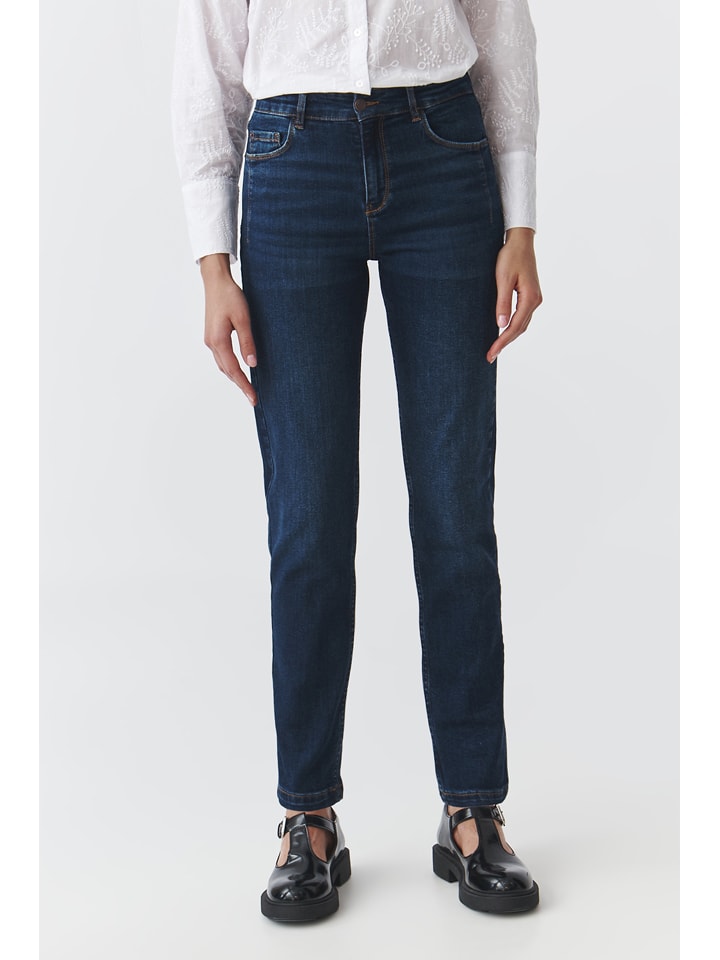 

TATUUM Джинсы "Сарос" - зауженный крой - темно-синего цвета