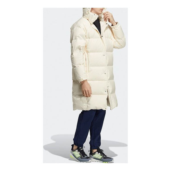 

Пуховик adidas 800 Solid Color Loose Detachable mid-length Down Jacket Couple Style Beige, бежевый