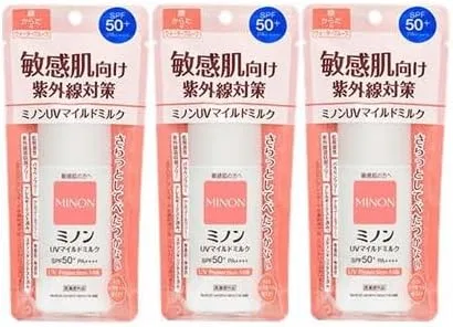 Солнцезащитное молочко Minon UV Mild Milk, SPF50+ PA++++, 80 мл, 3 шт