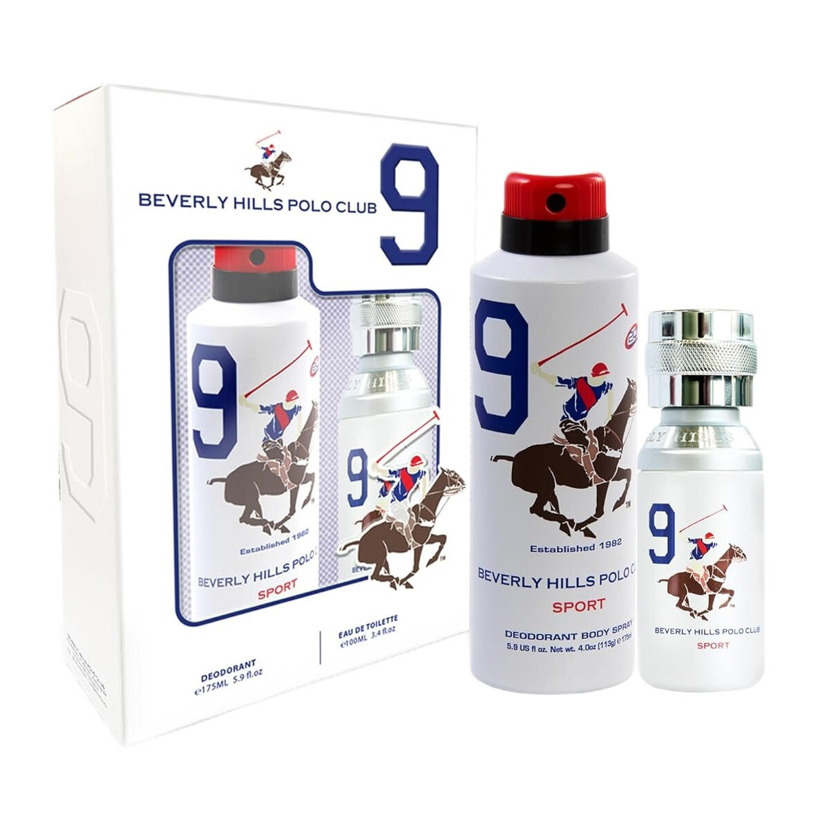 

Beverly Hills Polo Club, Men Sport Nine, Косметический набор, 2 шт