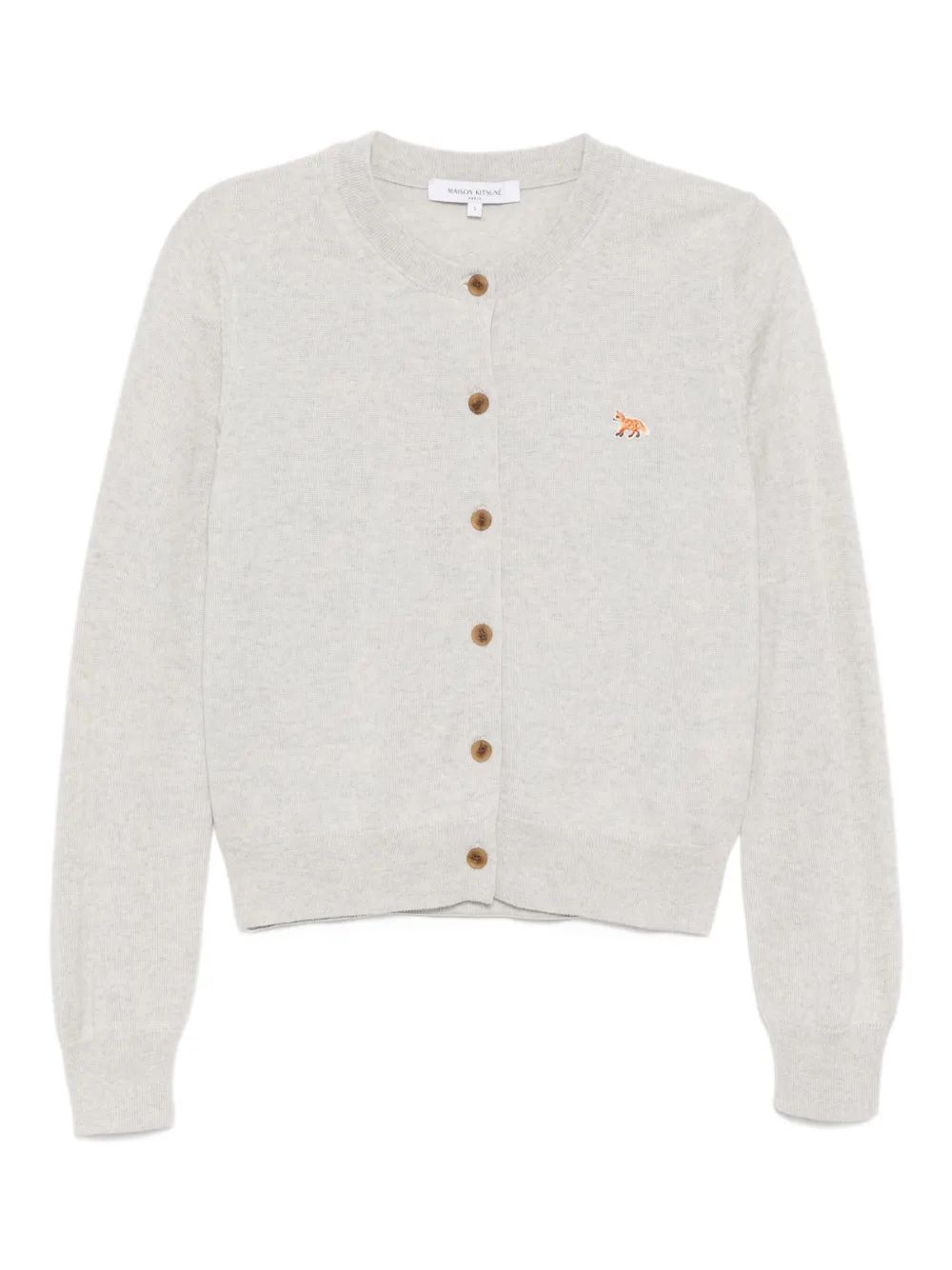 

Кардиган с нашивкой Baby Fox Patch Maison Kitsuné, серый