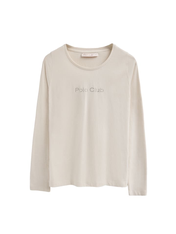 

Polo Club Футболка с длинными рукавами цвета экрю