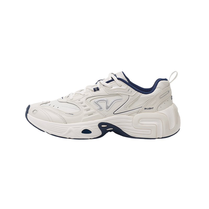 

Абразивостойкие амортизирующие низкие повседневные туфли men's ANTA, белый/серебряный/синий