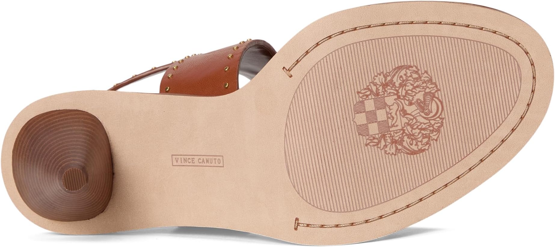 Туфли Vince Camuto Faunie Studded Cone Heel Sandals, Whiskey — фото 3