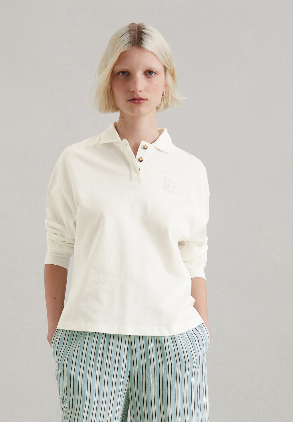 

Топ с длинными рукавами LANGARM WIDE Marc O'Polo DENIM, белый