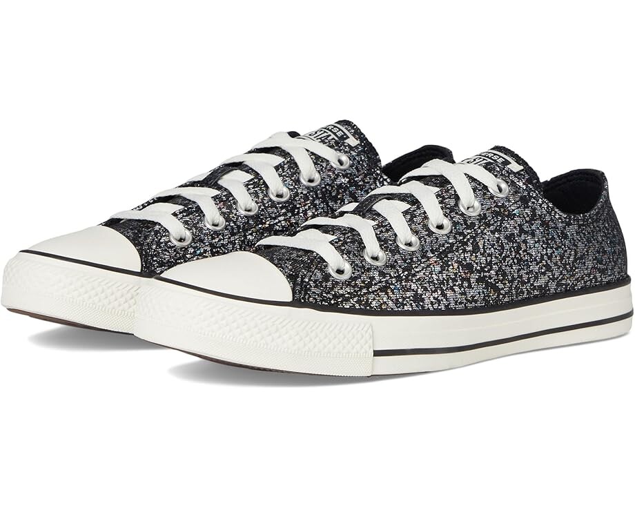 

Кроссовки Converse Chuck Taylor All Star Low Top Glitter Sneaker, цвет Black/Egret/Black