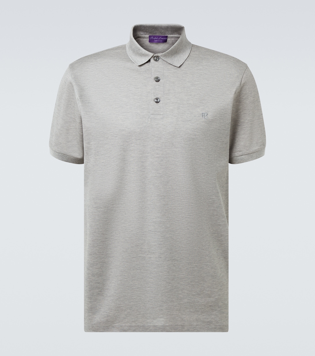 

Регбийная пике-поло рубашка Ralph Lauren Purple Label, Classic Lt Grey Heather