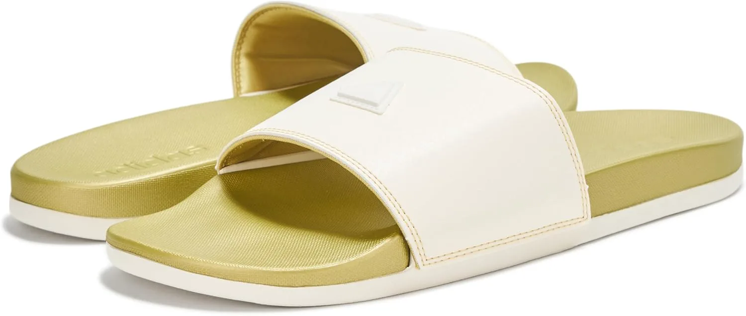 Сандалии Adidas Unisex для взрослых Adilette Comfort, белый/металлик — фото 4