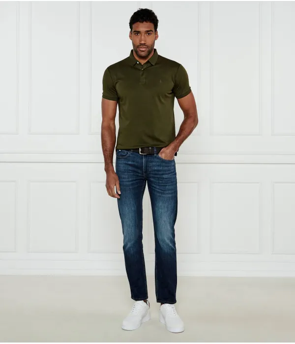 Футболка поло Slim fit Polo Ralph Lauren, зеленый — фото 2