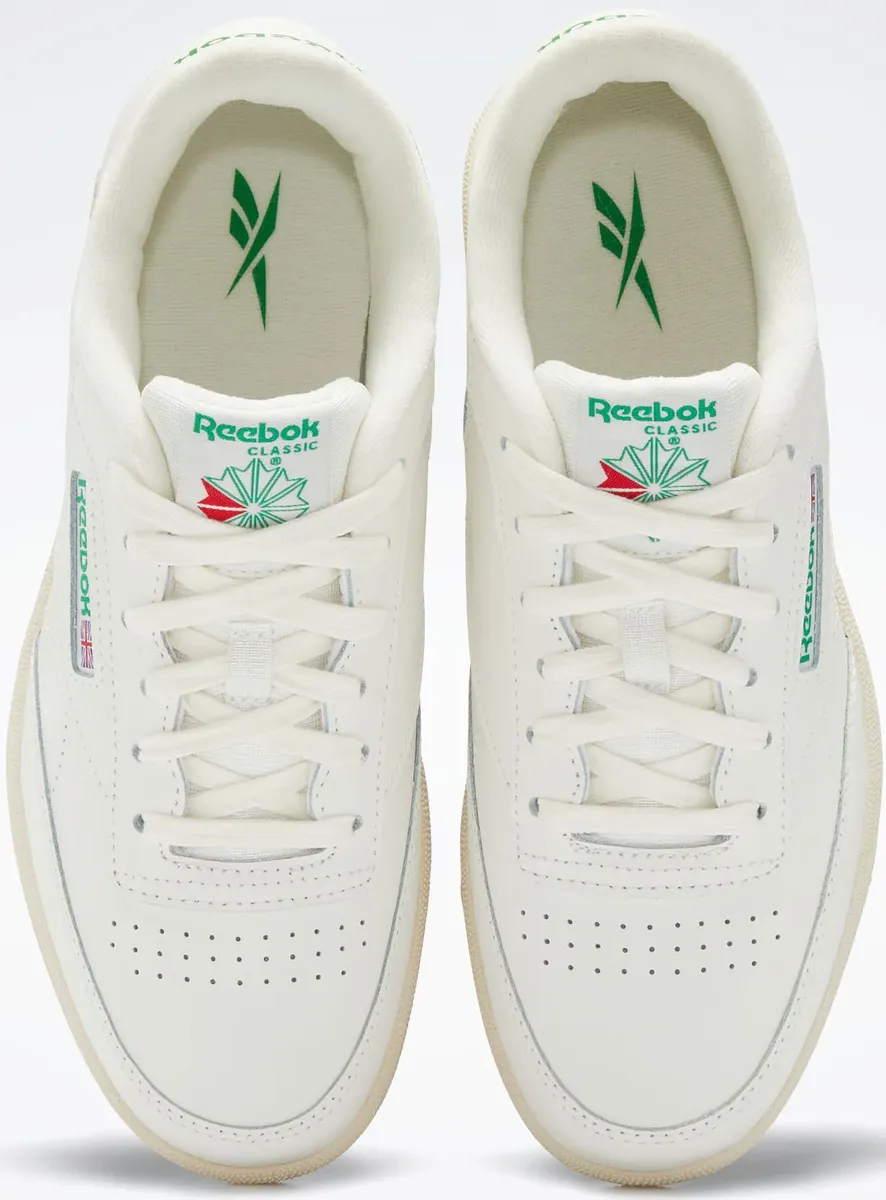 Классические кроссовки Reebok "CLUB C" Reebok Classic, цвет Chalk/Chalk/Glegrn — фото 3