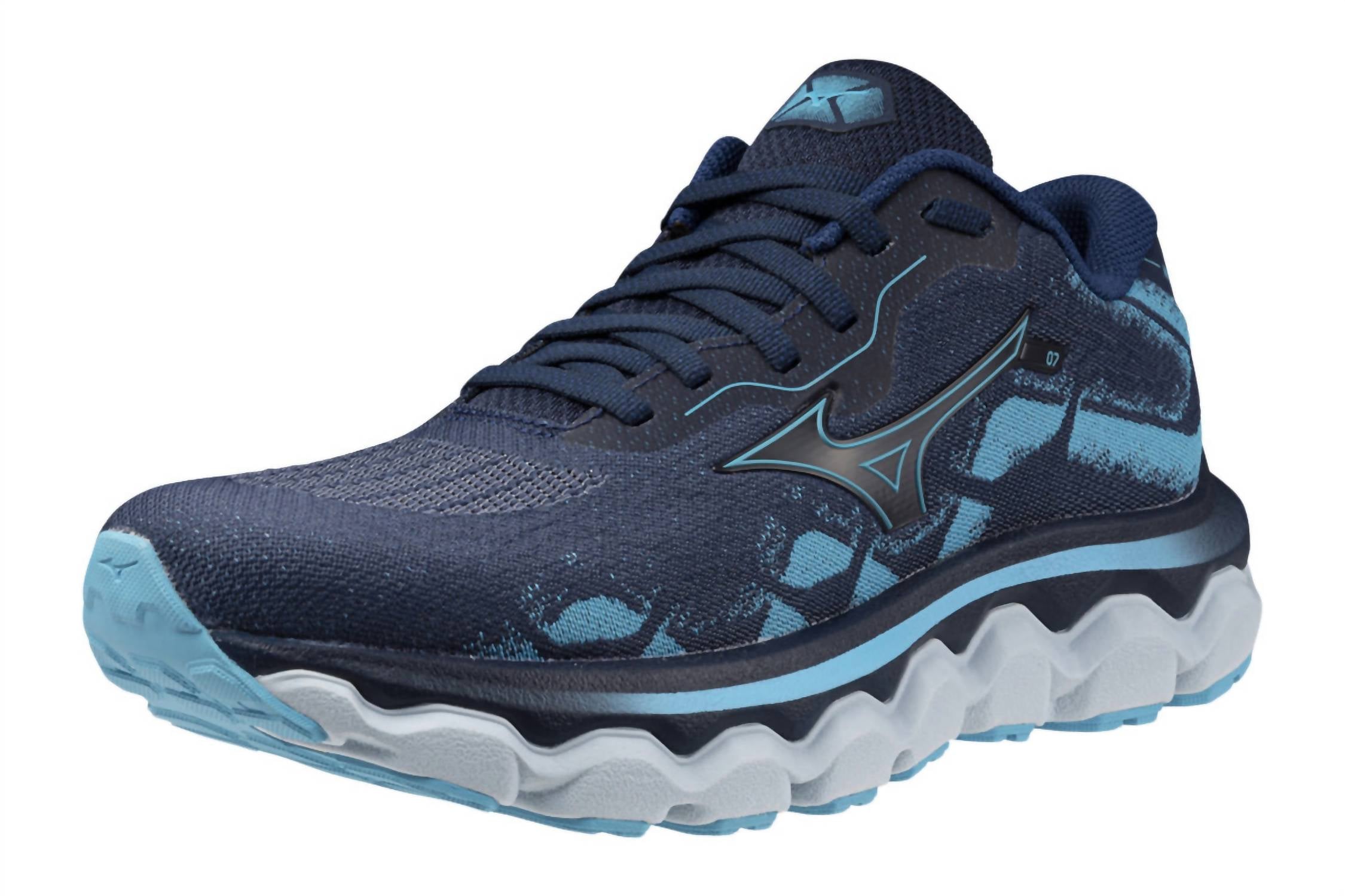 Женские беговые кроссовки Wave Horizon 7 в цвете федеральный синий-белый MIZUNO — фото 3