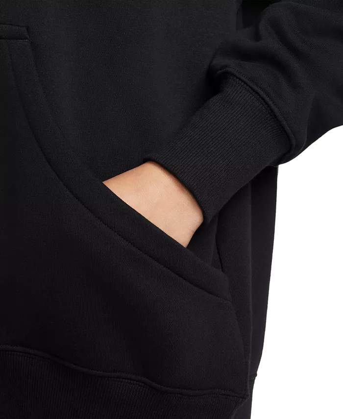 Женский спортивный оверсайз худи Phoenix Fleece Nike, черный — фото 3