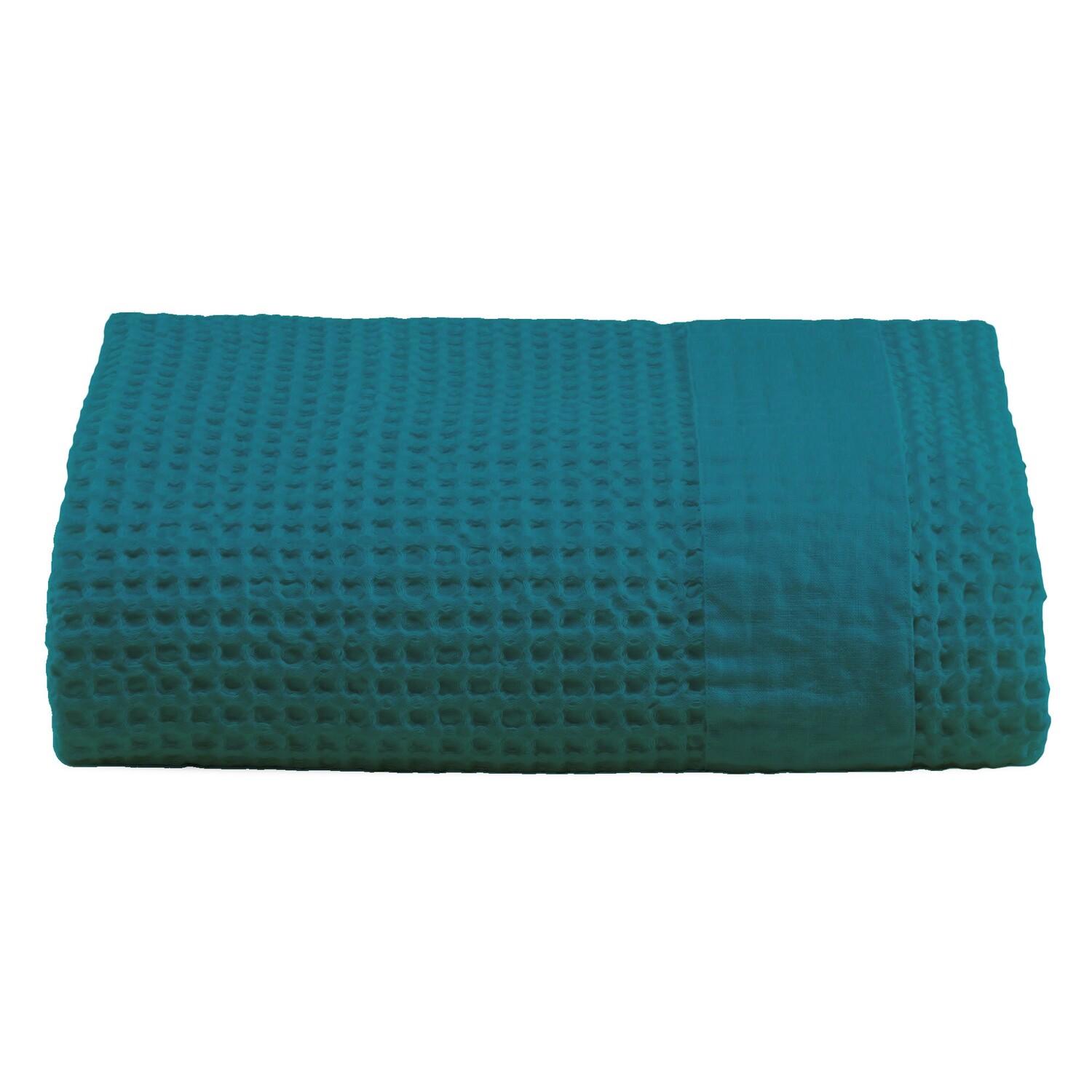 

Полотенце StoneWashed Honeycomb с льняной каймой - Jaspy Lisola Stone, изумруд