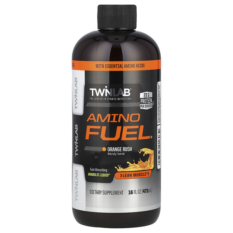 

Twinlab, Amino Fuel, Orange Rush, 473 мл (16 жидк. унц.)