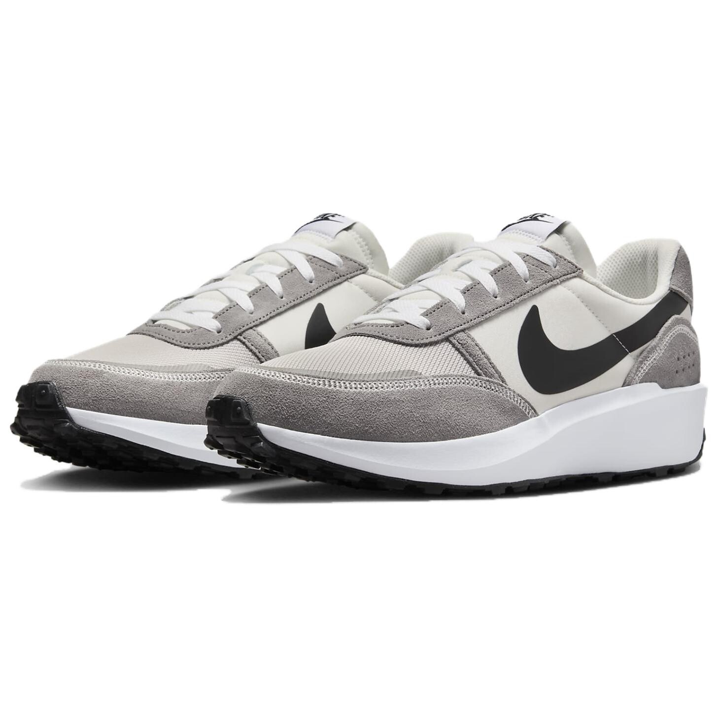 Кроссовки Nike Waffle Nav Lifestyle Shoes Men Low-top Gray/White, серый/белый — фото 3