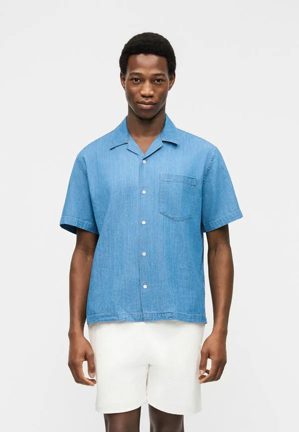 Рубашка Lacoste Washed Bleach, Деним, белый