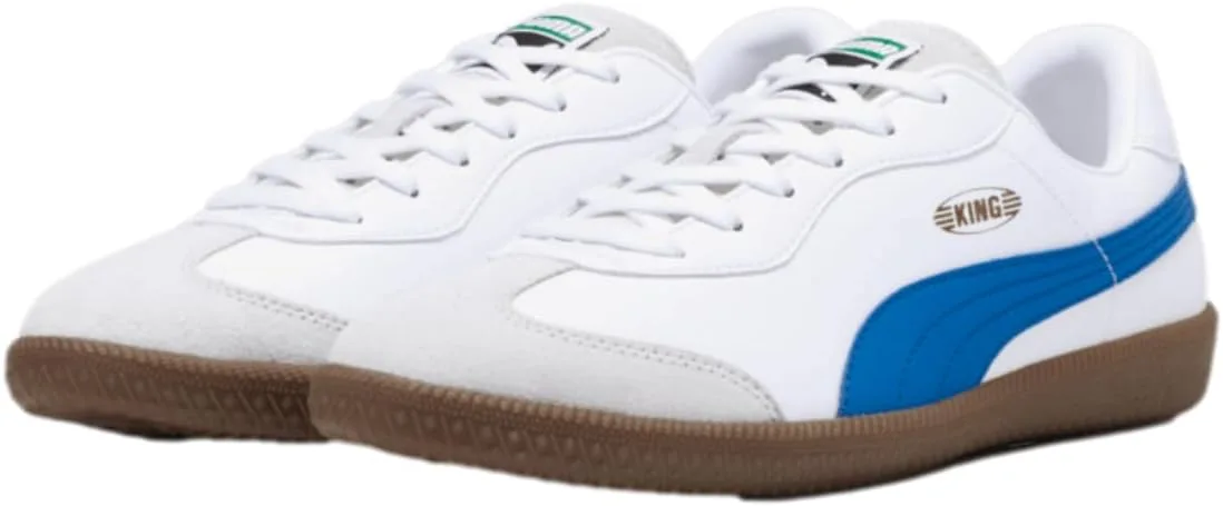 Кроссовки PUMA King 21 для тренировок и фитнеса, унисекс, белый/голубой — фото 2