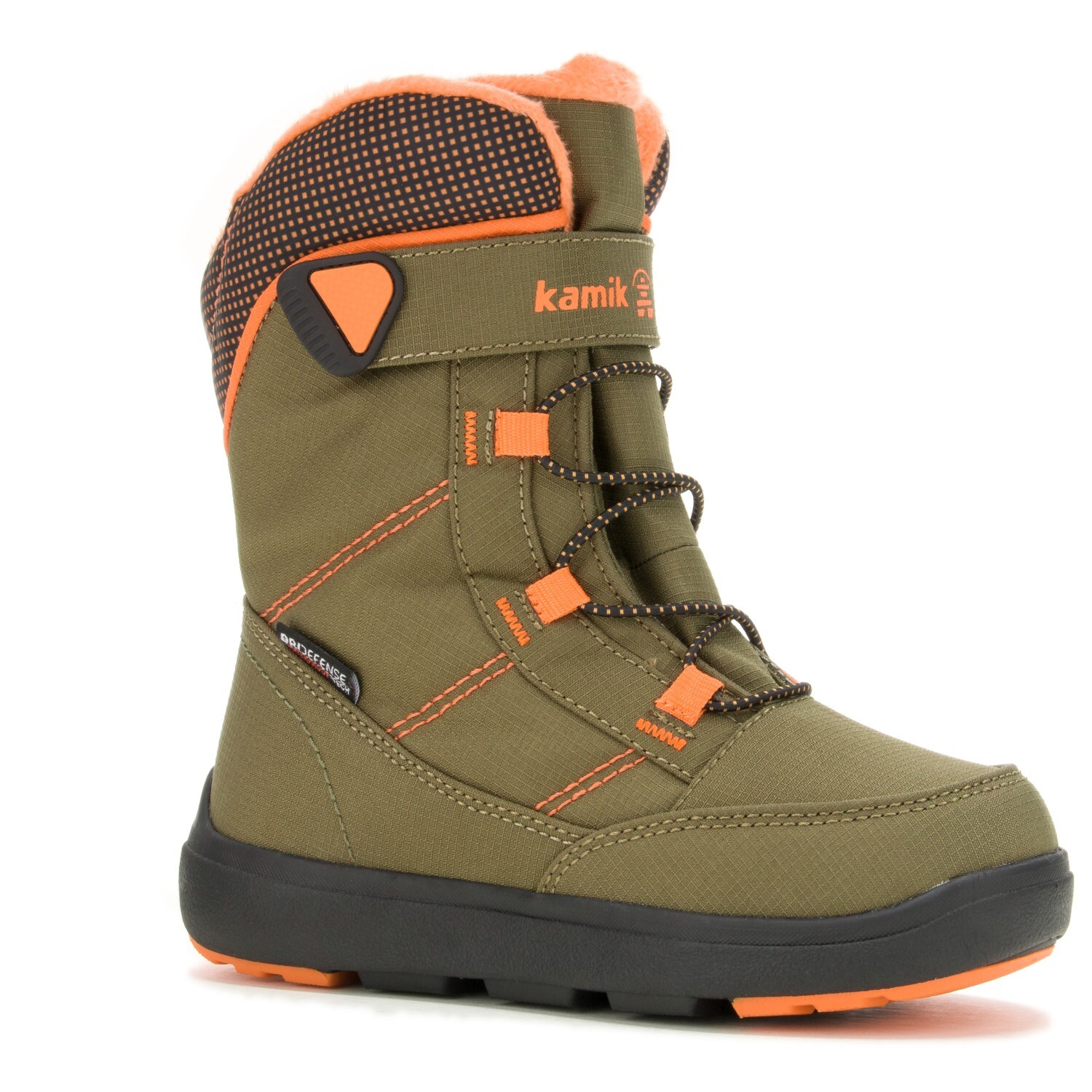 

Зимние ботинки Kamik Kid's Stance 2, цвет Olive/Orange