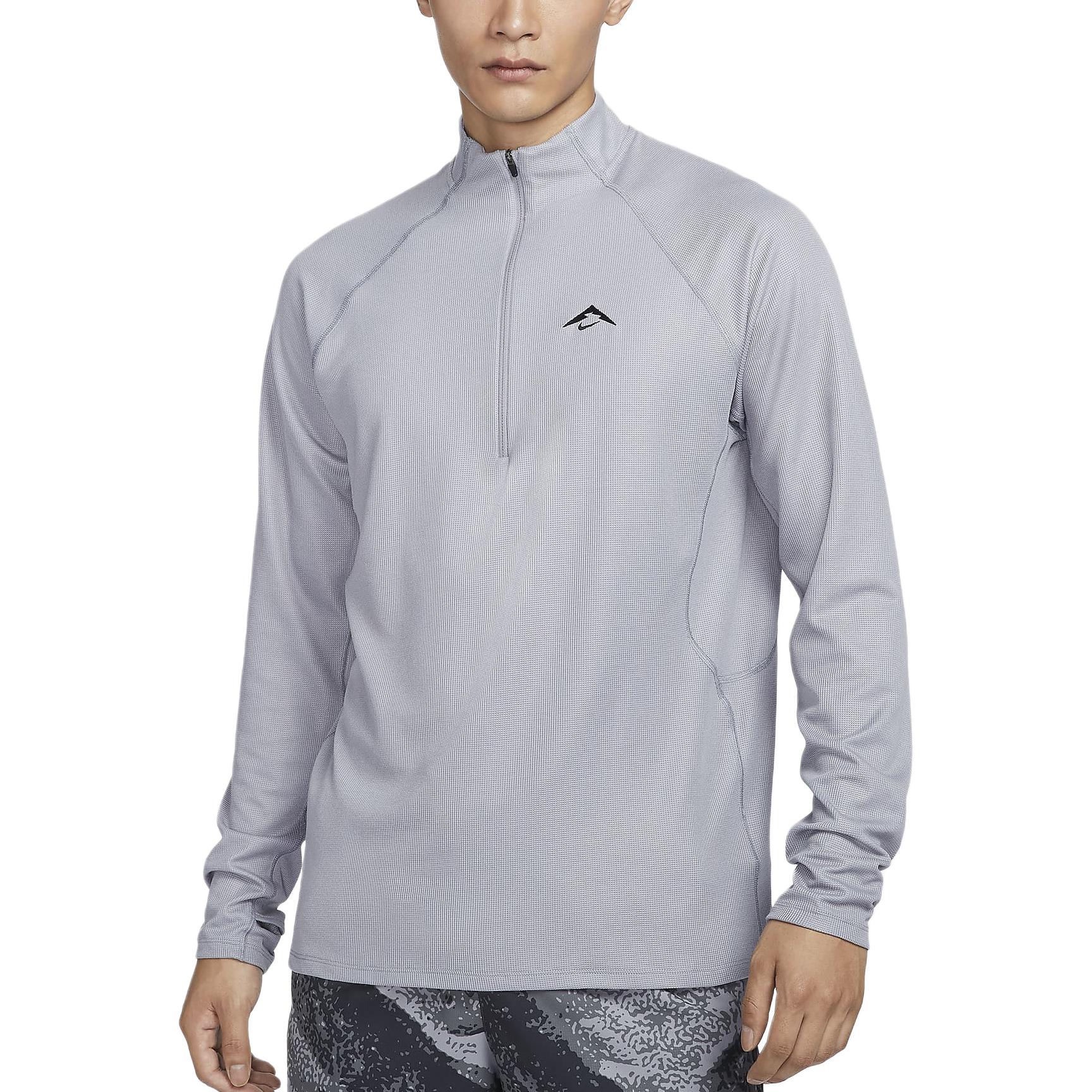 Trail Men's Dri-FIT 1/2-Zip Mid Layer Top Nike, серый — фото 3