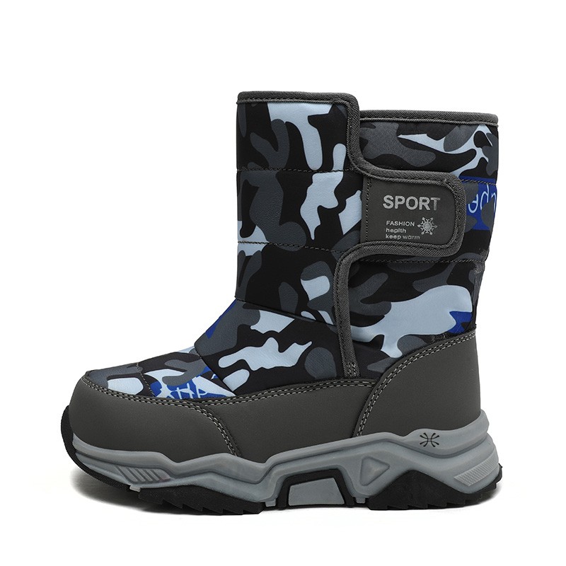 

Детские ботинки с высоким берцем, устойчивые к износу и скольжению YUZHAOLIN, серый