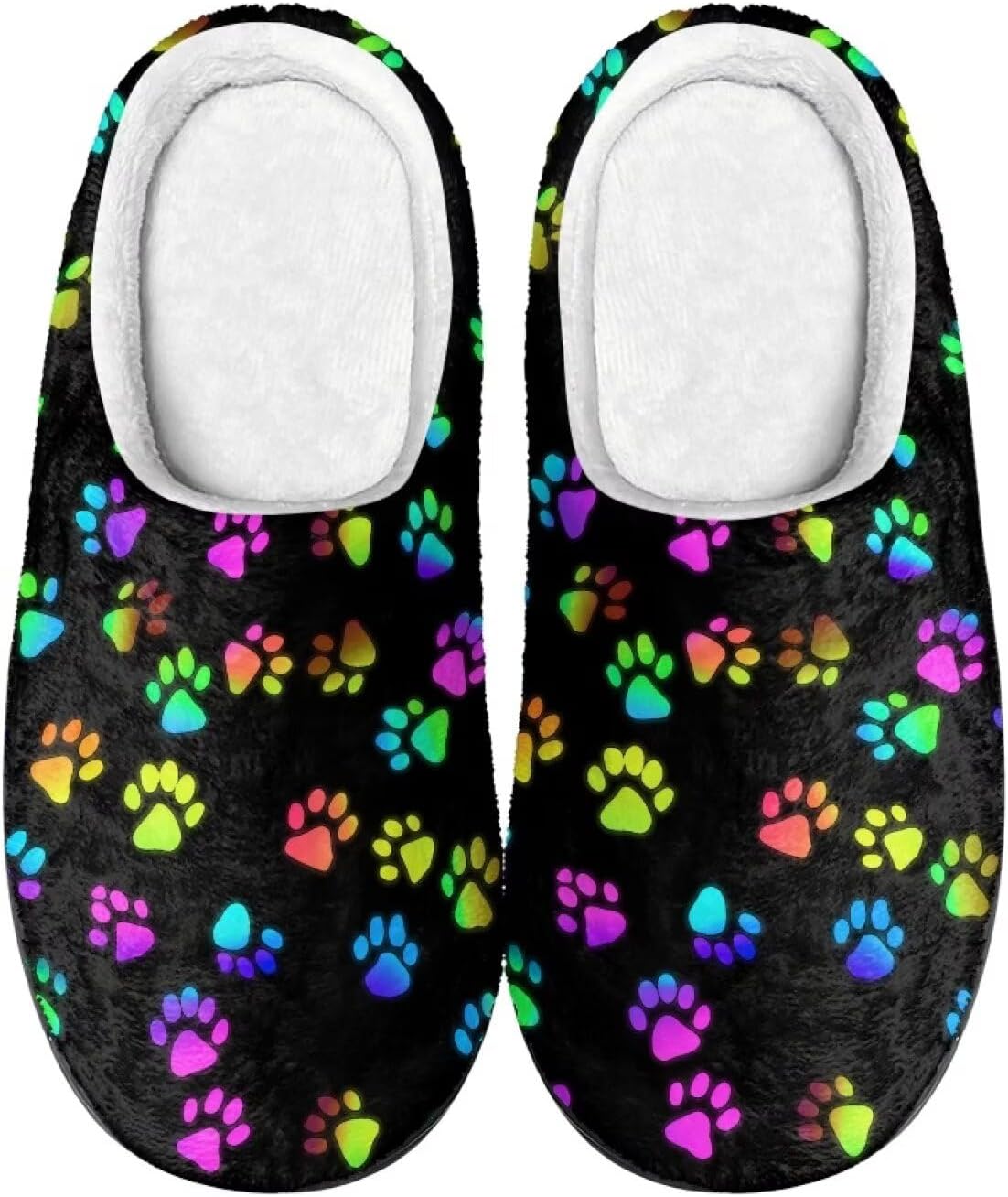 

Домашние тапочки COEQINE для женщин, мягкие, теплые, нескользящие, зимние, размеры US 4-12, черный