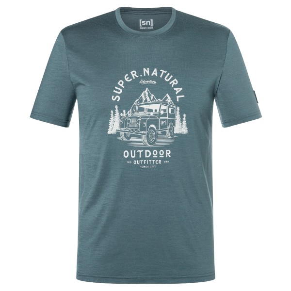 

Футболка из органического джерси Landi - рубашка из шерсти мериноса Super.Natural, мультиколор