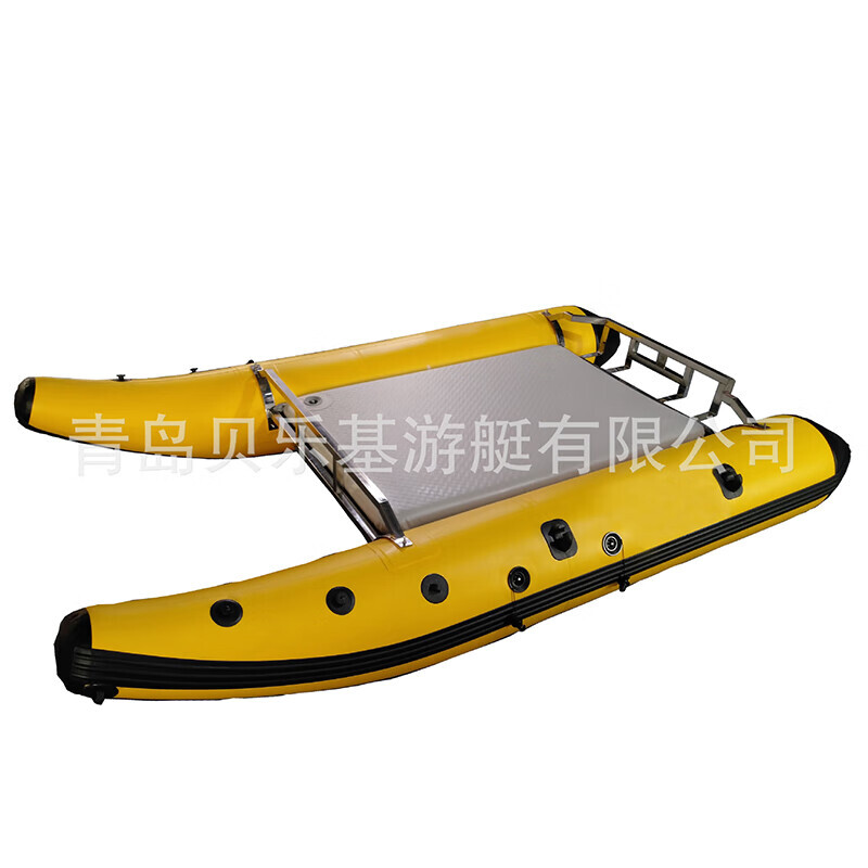

Катамаран одноместный Hanglang RF240, 240*148*40см, желтый