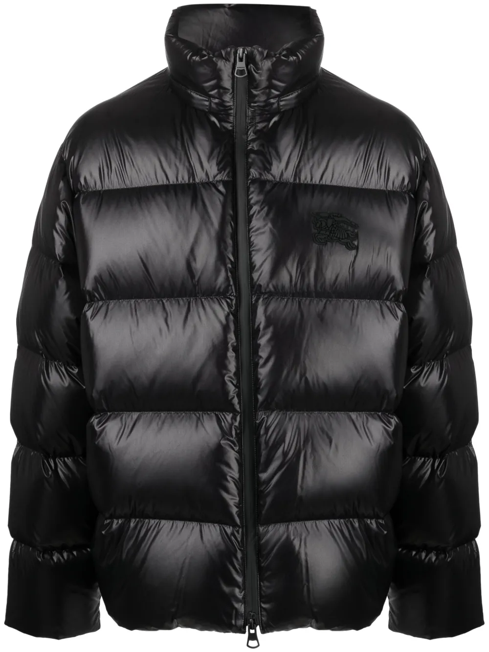 

Пуховик с нашивкой Equestrian Knight BURBERRY, черный