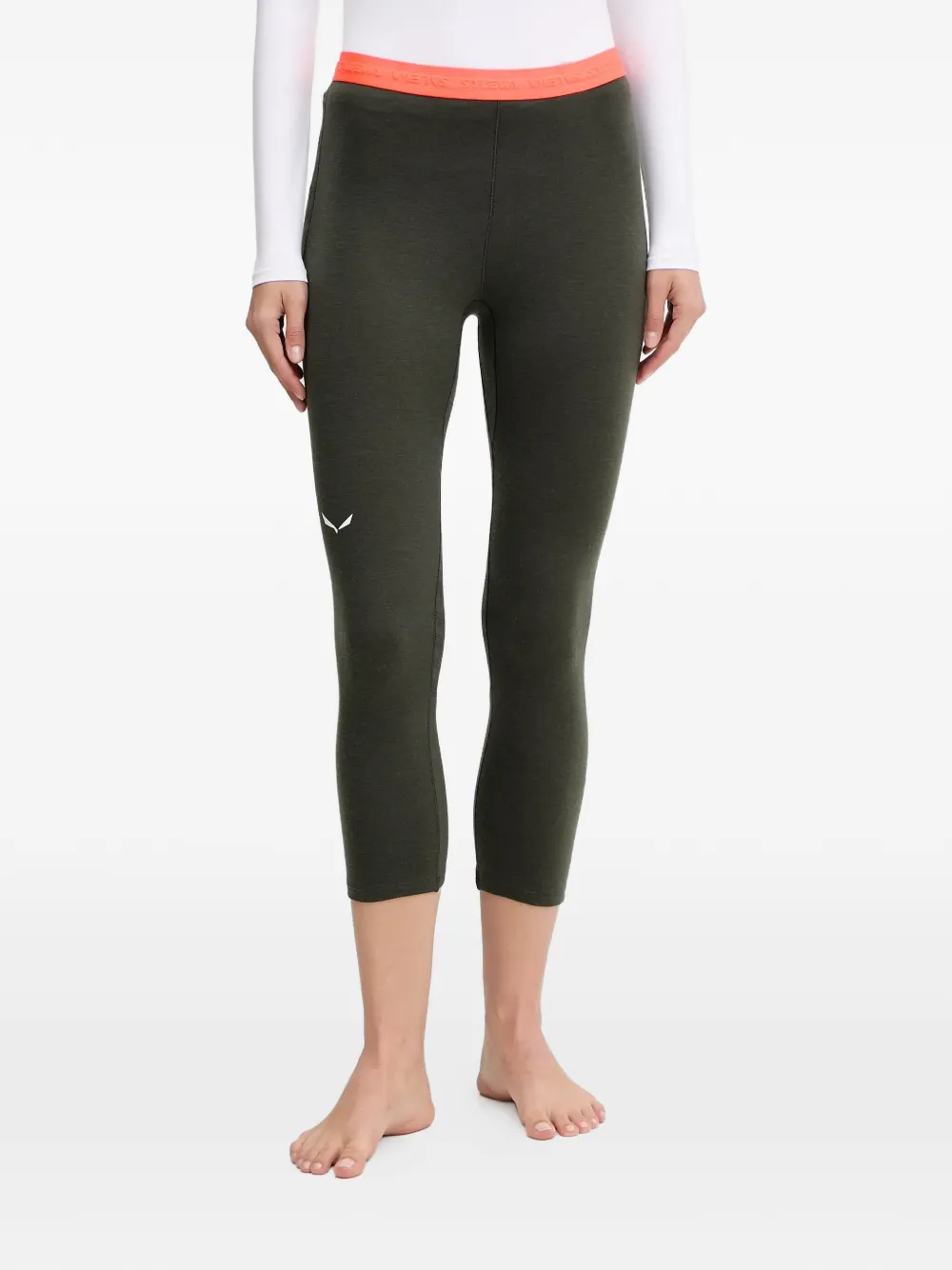 

Леггинсы с узором Salewa, зеленый